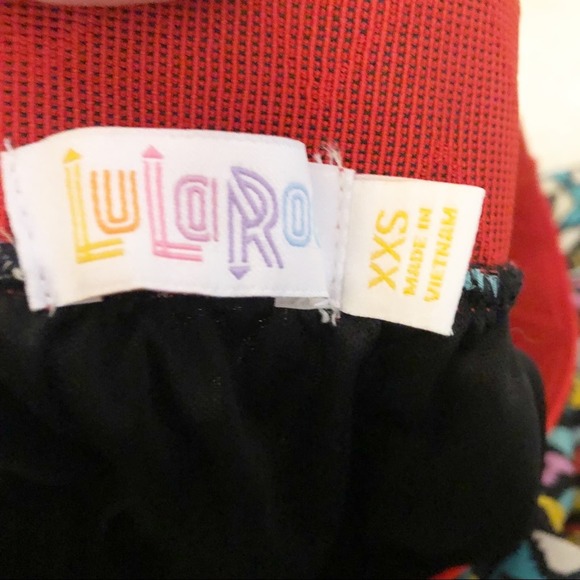 LuLaRoe Lola Colorful Geometric Boho Print Midi Skirt Size XXS NWT - Picture 6 of 7